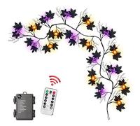 Luci Di Halloween - Ghirlanda Della Corda Di Pipistrelli Di | 8 Modalità Decorazione Di Halloween A Batteria | Luci A LED Impermeabili Per Decorazioni Per La Festa Del Balcone Per Le Vetrine Da