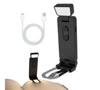 Luci di libri - Clip ricaricabile sulla luce del libro con timer 45 minuti per la lettura lampada da scrivania LED portatile di notte per comodino, artigianato, studio e pratica del piano, 1.38x0.71x4