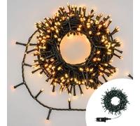 Luci Di Natale 21 Metri da 360 Led Bianco Caldo e Giallo Oro Con Telecomando