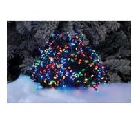 LUCI DI NATALE 400 LED MULTICOLORE CAVO SCURO 8 M USO INTERNO E ESTERNO