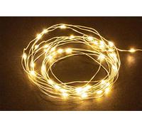 Luci di Natale a Batterie da Interno con 30 Micro Led, Catena Microled 8 Mt Luce Calda