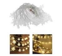 Luci Di Natale A Forma Di Fiocco Di Neve, Luci Fatate Creative Per Feste A Tema
