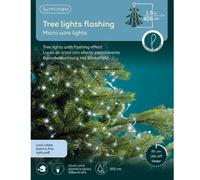 Luci di Natale a Grappolo 408 Micro Led Bianco Freddo 1,8 mt