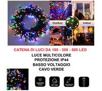 luci di natale a led da esterno interno natalizie per albero giardino catena ^