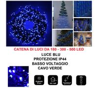 luci di natale a led da esterno interno natalizie per albero giardino catena ^