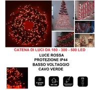 luci di natale a led da esterno interno natalizie per albero giardino catena ^
