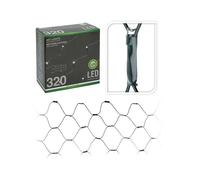 LUCI DI NATALE A RETE BIANCO FREDDO 320 LED