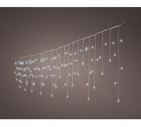 LUCI DI NATALE A TENDA 259 LED BIANCO FREDDO CAVO BIANCO