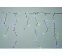 LUCI DI NATALE A TENDA SFALSATA 345 LED MULTICOLOR PER INTERNI ED ESTERNI MAURER