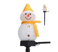 Luci di Natale da esterno, luci per Natale - Luci a LED Lampade a energia solare, da cortile pupazzo di neve da giardino, luci esterne lampo