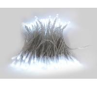 Luci di Natale Filo 96 LED 1m Luce Fredda Cavo Trasparente