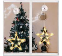 Luci di Natale, LED, tenda luminosa, stelle, batteria, decorazione, interno