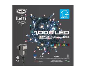 Luci di Natale Lotti - Catena 1000 LED Multicolor - Filo Verde da 40 Metri