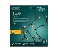 Luci di Natale Lumineo Basic Twinkle - 720 Led Bianco Caldo - Filo Nero da 54 metri
