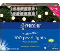 Luci Di Natale Premier 100 LED Perle, Bianco Caldo, 10m