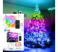 LUCI DI NATALE SMART WIFI 10MT CATENA LUMINOSA ALBERO LED CON ALEXA E SMARTLIFE
