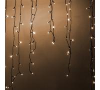 Luci di Natale tenda 200 Led plastica bianco caldo cm 450