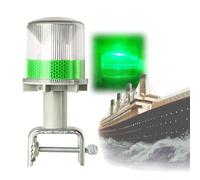 Luci di navigazione alimentate solari impermeabili della barca - faro di sicurezza con la luce lunga e le funzioni lampeggianti