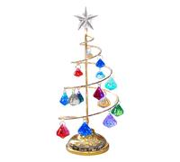 Luci di per albero di Natale, lampada di per albero di Natale, lampada girevole glitterata a batteria, luce notturna per albero di Natale in ferro galvanico per la casa