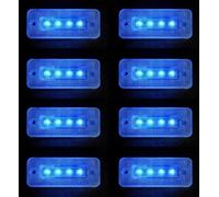 Luci di posizione laterali a LED blu 24V x8 indicatori a 4 LED per...