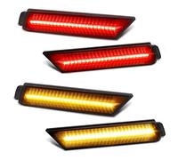 Luci di posizione laterali a LED fumé per paraurti anteriore e posteriore, riflettori compatibili con ChevyCamaro dal 2010 al 2015, confezione da 4