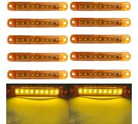 Luci di Posizione per Auto, 10 Pezzi Indicatori di Direzione per Auto Indicatori di Direzione Laterali per Auto 9SMD LED 12V (Giallo)