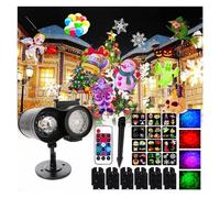 Luci di proiezione a LED for Natale Halloween a distanza Luci di proiezione 3D Oce-an Wave 12 luci di proiezione Decorazioni for feste Faretto da palcoscenico impermeabile, Con Una Visione Realistica