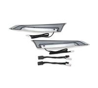 Luci di rivestimento per parabrezza, indicatori di direzione a LED per modelli Road Glide - Argento