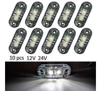 Luci di segnalazione laterali led 10 pezzi per camion rimorchio impermeabili 12V