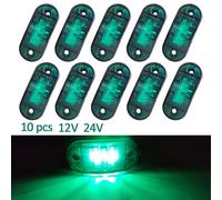 Luci di segnalazione laterali led 10 pezzi per camion rimorchio impermeabili 12V