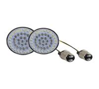 Luci Di Segnalazione Motociclette Per Softail 2011-2017 Per Dyna 2012-2017 Luci Di Direzione Luce Moto Faro Anteriore Ambra E Bianco Da 2" 1157