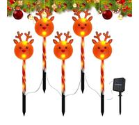 Luci di segnalazione per giardino anteriore, luci a LED per paesaggi natalizi, a energia solare, impermeabile, per interni ed esterni, giardino, terrazza, illuminazione decorativa