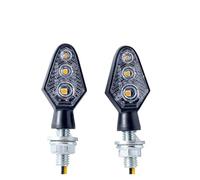 Luci di segnalazione per motociclette 2 Pack Indicatore Di Direzione Lampeggiante per Moto Mini Luce Di Direzione Indicatore Di Direzione Anteriore O Posteriore(Transparent)