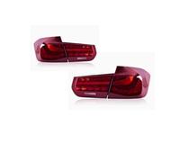 Luci di stop posteriori a LED rosse Per BMW F30 2013-18 Luci Di Stop A LED Con Flusso D'acqua E Retromarcia Plug And Play(Pair of Red)