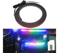 Luci di striscia LED, 24V impermeabili, colorate, lampada d'atmosfera, luce a