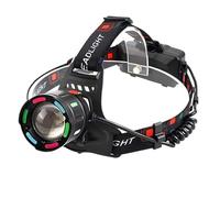 Luci di Testa Per La Testa - Torcia Da Trekking | Fare-testa Ad Alta Luminosità Regolabile A 90 ° | Lampada Frontale A LED Alimentata A Batteria Per Campeggio, Escursioni, Corsa