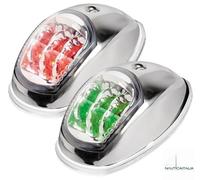 LUCI DI VIA LED EVOLED COPPIA IN ABS NERO - OSCULATI 11.039.02