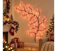 Luci di vite luminose, luci di vite di salice incantate for parete | Vite di salice illuminata con luce calda remota for le pareti della camera da letto, natalizie(B,7.5 ft)
