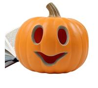 Luci di zucca a led di Halloween, Luci di zucca di Halloween | Luce Jack-O-Lantern arancione | Zucca di vintage con una strana faccia sorridente, illumina piccole luci a LED Jack O Lantern p