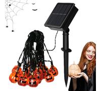 Luci di zucca ad energia solare,Luci di zucca, a corda a LED a forma di - LED per via della resistenti all'acqua Halloween illuminano le zucche per l'arredamento del portico