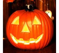 Luci di Zucca di Halloween 8 '' Plastickpkin Lantern Spooky Decor Decorazione a Batteria Alimentato I centrotavola per la Lanterna di Decorazioni per Feste di Halloween