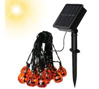 Luci di zucca - Luci del percorso di Halloween a LED resistenti all'acqua | Luci a corda di zucca resistente alle intemperie per celebrazione Decorazione del portico