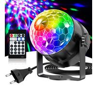 Luci discoteca 360° rotante con controllo musicale palla da discoteca per feste