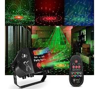 Luci Discoteca 60 Modalità RGB, USB Luci DJ con Telecomando Luci da Festa con Musica Attivato Luce Stroboscopiche Discoteca per Karaoke Bar Feste DJ Natale