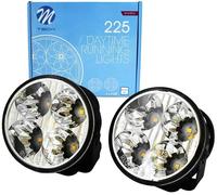 Coppia Fari Faretti universali Lampade 80mm Led Luci di marcia diurna LED