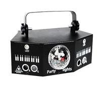 Luci Dj, 3 in 1 Disco Ball Light DJ Stage Illuminazione stroboscopica Supporto DMX 512 Suono attivato con telecomando for feste di compleanno per Palcoscenico Discoteche Bar DJ