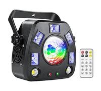 Luci Dj, 4IN1 LED DJ Lights Proiettore remoto Strobe Magic Ball UV Black Stage Lighting Effect DJ Disco Party Holiday Dance Bar per Palcoscenico Discoteche Bar DJ