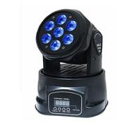 Luci Dj, 7 Bee 4 In 1 RGB Beam Projector LED Stage Light Dmx 512 Controllo del suono Ruota Shake Head Effect Light Disco Dj Music Party per Palcoscenico Discoteche Bar DJ