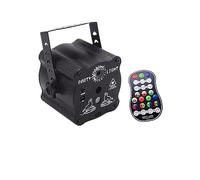 Luci Dj, RGB Mini DJ Proiettore da discoteca USB ricaricabile LED UV Sound Strobe Stage Effect Wedding Xmas Holiday Party Lamp per Palcoscenico Discoteche Bar DJ(USB rechargeable)