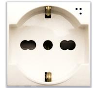Luci - Domus S44 Presa Schuko Bipasso 2p+t 10/16a 250v Bianco Lucido, 441090/...